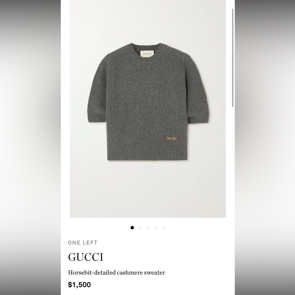 Gucci Cashmere sweater Gray Med